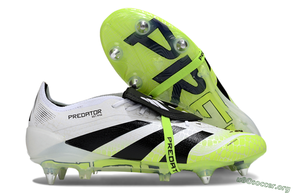 Adidas 25 Predator Elite Foldover Tongue SG Football Boots - White/Yellow/Black 2