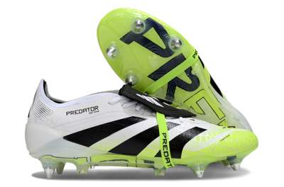 Adidas 25 Predator Elite Foldover Tongue SG Football Boots - White/Yellow/Black