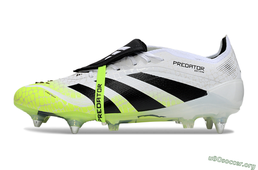 Adidas 25 Predator Elite Foldover Tongue SG Football Boots - White/Yellow/Black 3