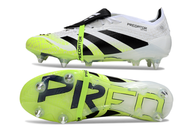Adidas 25 Predator Elite Foldover Tongue SG Football Boots - White/Yellow/Black
