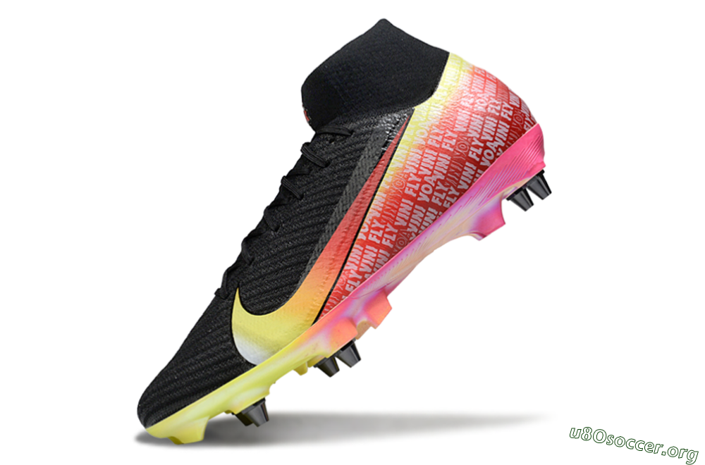Nike Air Zoom Mercurial Superfly 10 Elite SG Football Boots - Black/Yellow/Red 5