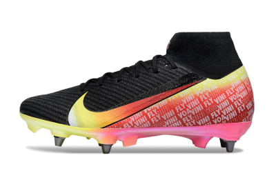 Nike Air Zoom Mercurial Superfly 10 Elite SG Football Boots - Black/Yellow/Red