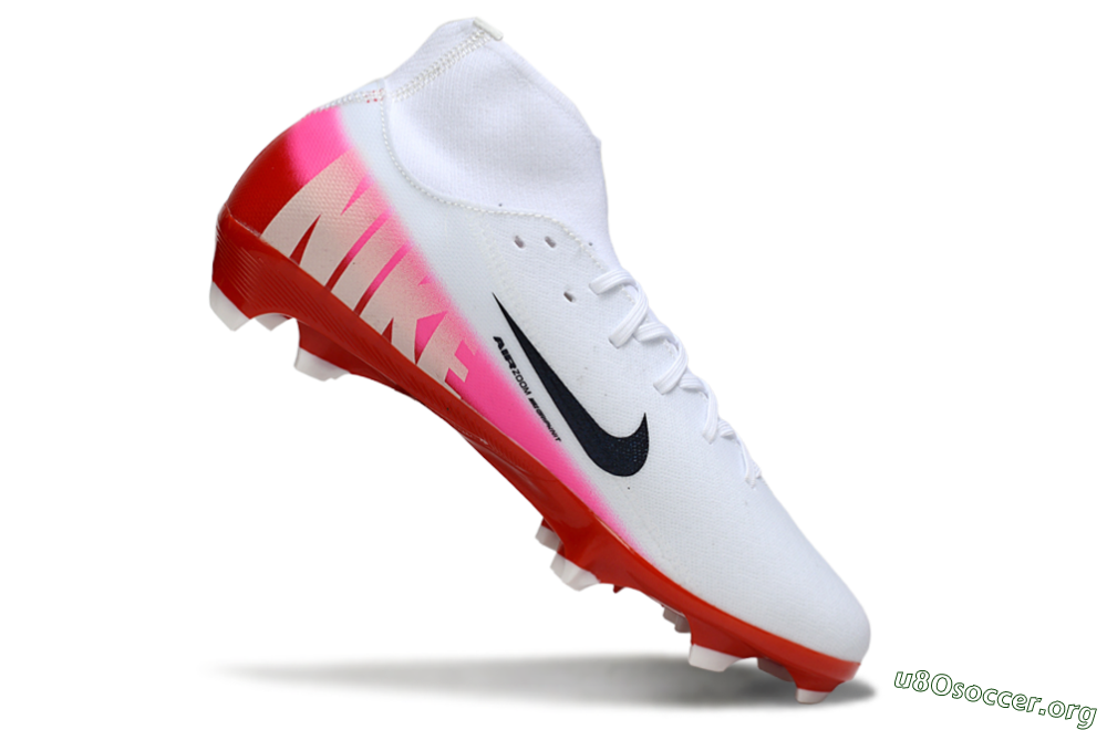 Nike Air Zoom Mercurial Superfly 10 Academy FG Football Boots - White/Black/Red 4