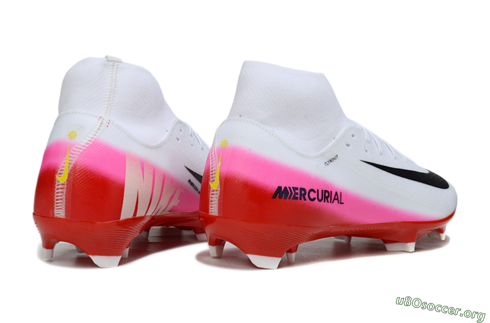Nike Air Zoom Mercurial Superfly 10 Academy FG Football Boots - White/Black/Red 6