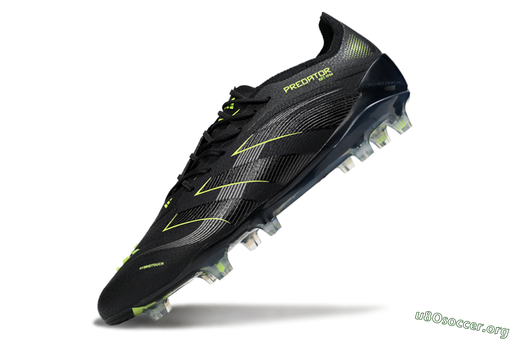 Adidas Predator 25 Elite FG Football Boots - Black/Silver/Yellow 5
