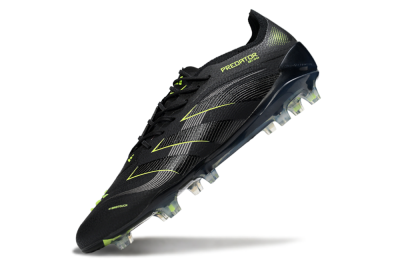 Adidas Predator 25 Elite FG Football Boots - Black/Silver/Yellow