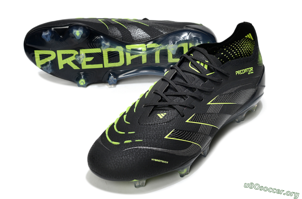 Adidas Predator 25 Elite FG Football Boots - Black/Silver/Yellow 0