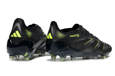 Adidas Predator 25 Elite FG Football Boots - Black/Silver/Yellow