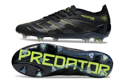 Adidas Predator 25 Elite FG Football Boots - Black/Silver/Yellow