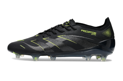 Adidas Predator 25 Elite FG Football Boots - Black/Silver/Yellow