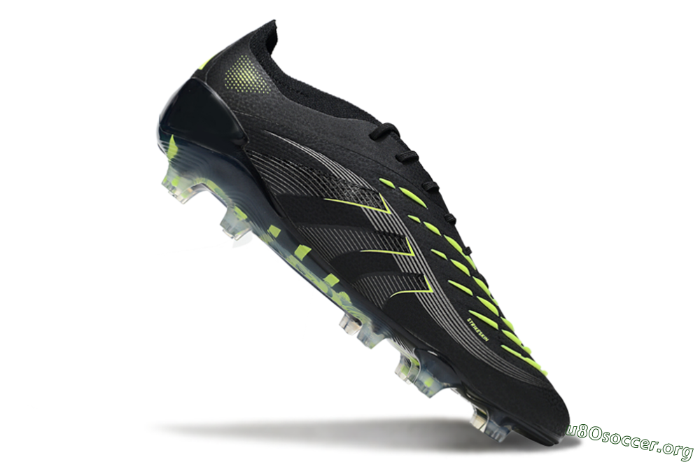 Adidas Predator 25 Elite FG Football Boots - Black/Silver/Yellow 4