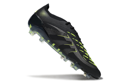 Adidas Predator 25 Elite FG Football Boots - Black/Silver/Yellow