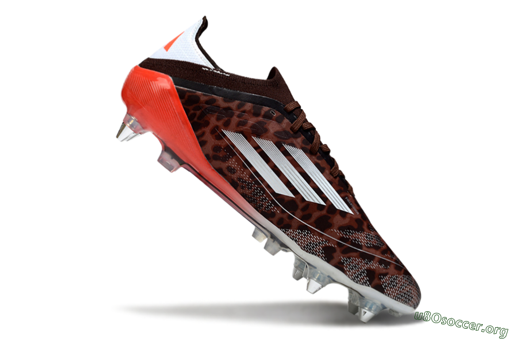 Adidas F50 Elite SG Football Boots - Leopard/Red/Silver 4