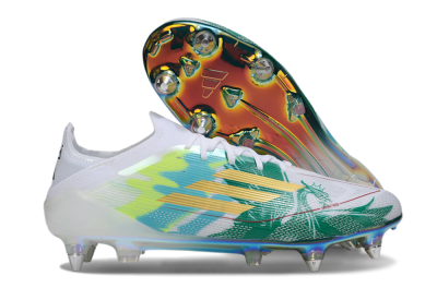 Adidas F50 Elite SG Football Boots - White/Green/Gold