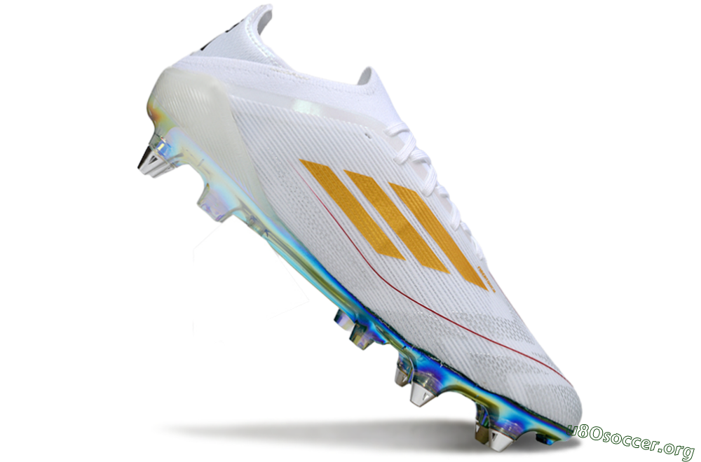 Adidas F50 Elite SG Football Boots - White/Green/Gold 4