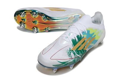 Adidas F50 Elite SG Football Boots - White/Green/Gold