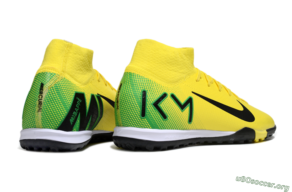 Nike Air Zoom Mercurial Superfly 10 Elite TF Football Shoes - Yellow/Black/Green 6