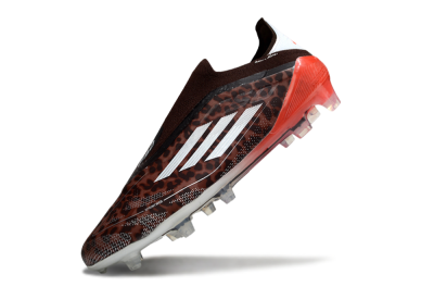 Adidas F50 Elite Laceless FG Football Boots - Leopard/Red/Silver