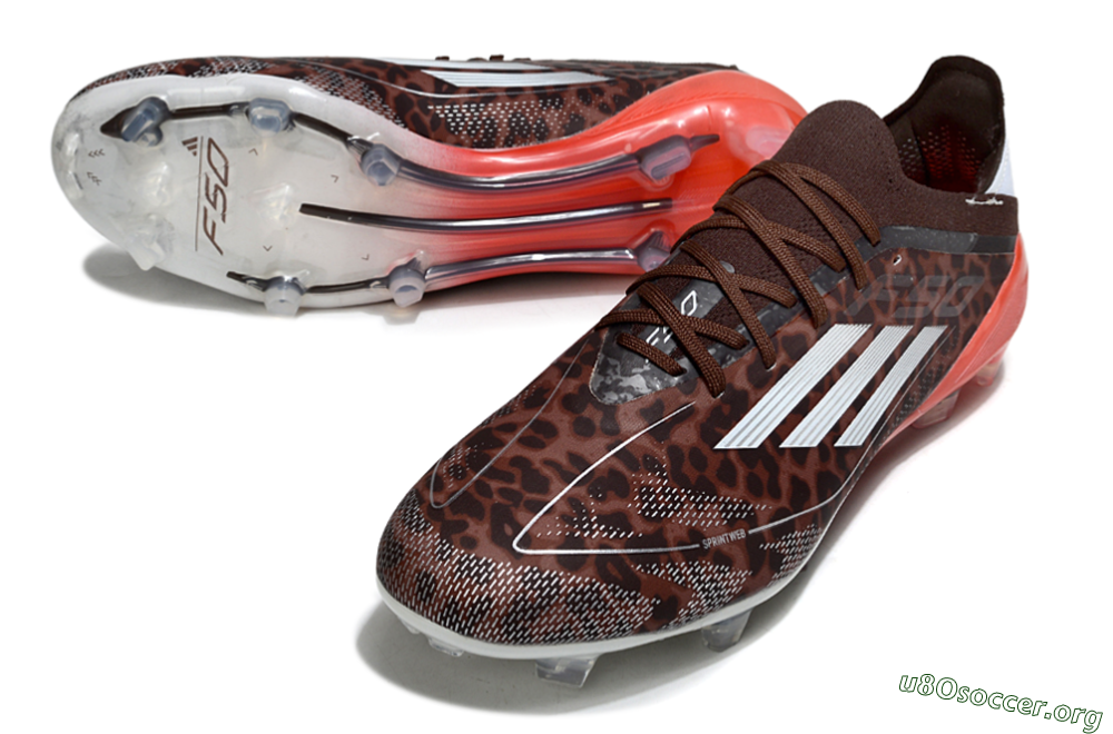 Adidas F50 Elite FG Football Boots - Leopard/Red/Silver 0