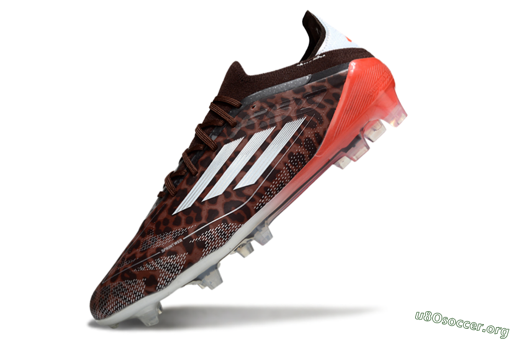 Adidas F50 Elite FG Football Boots - Leopard/Red/Silver 5