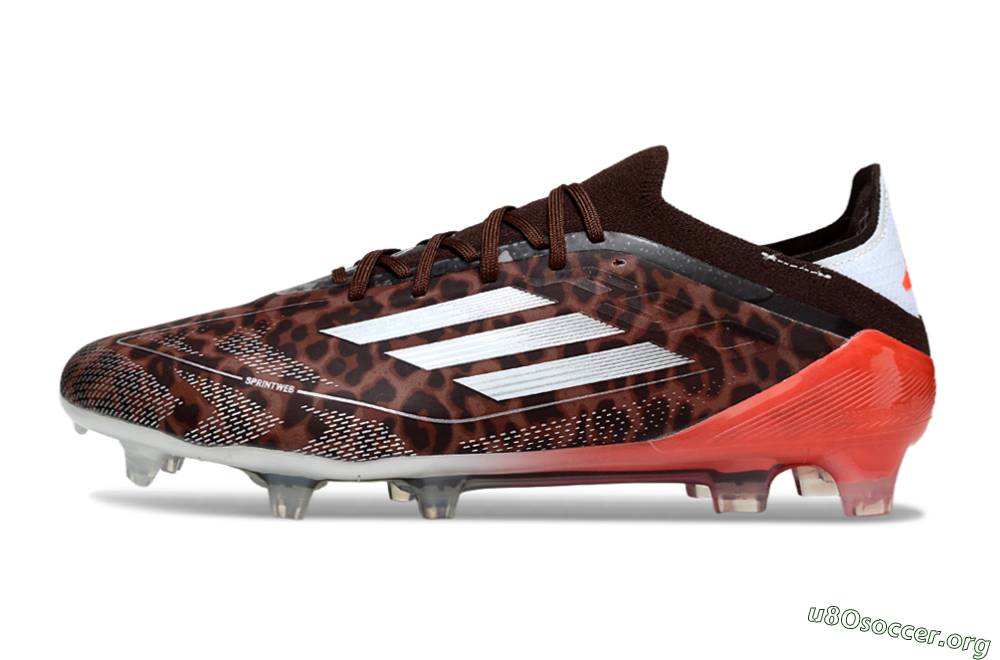 Adidas F50 Elite FG Football Boots - Leopard/Red/Silver 3