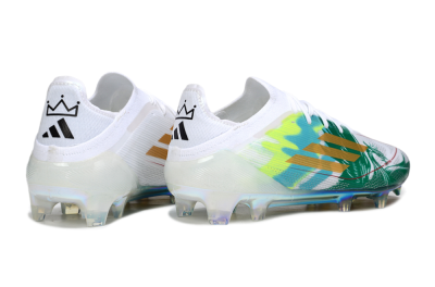 Adidas F50 Elite FG Football Boots - White/Green/Gold