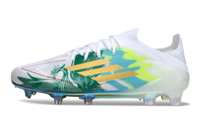 Adidas F50 Elite FG Football Boots - White/Green/Gold