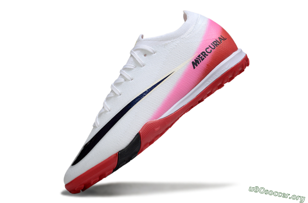 Nike Air Zoom Mercurial Vapor 16 Elite TF Football Shoes - White/Black/Red 5