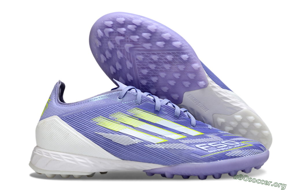 Adidas F50 Pro TF Football Shoes - Blue/Yellow/White 2
