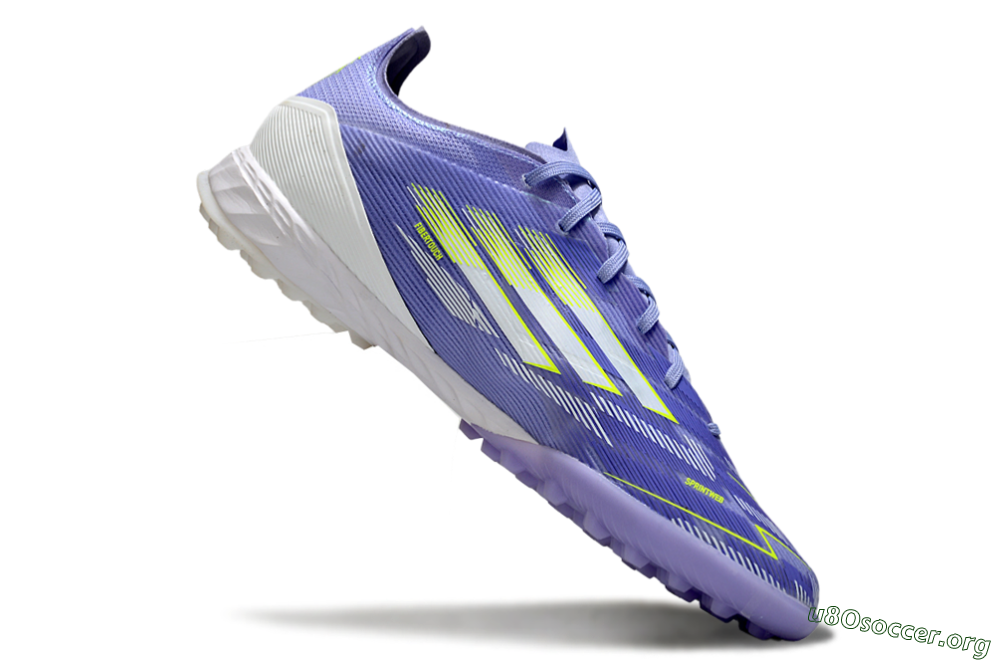 Adidas F50 Pro TF Football Shoes - Blue/Yellow/White 4