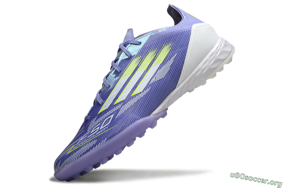 Adidas F50 Pro TF Football Shoes - Blue/Yellow/White 5