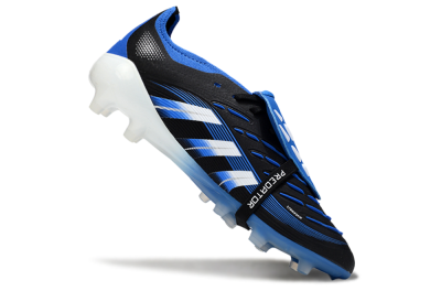 Adidas Predator 25 Elite Foldover Tongue FG Football Boots - Black/White/Blue