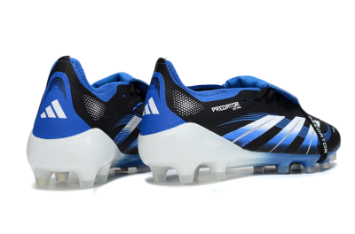 Adidas Predator 25 Elite Foldover Tongue FG Football Boots - Black/White/Blue