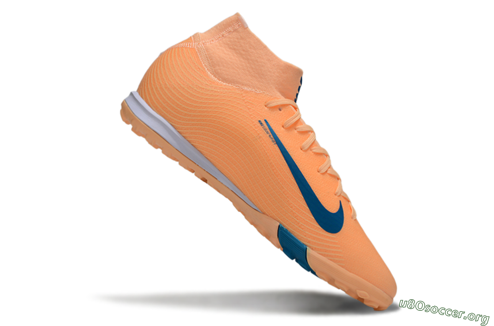 Nike Air Zoom Mercurial Superfly 10 Elite TF Football Shoes - Pink/Blue/Yellow 4