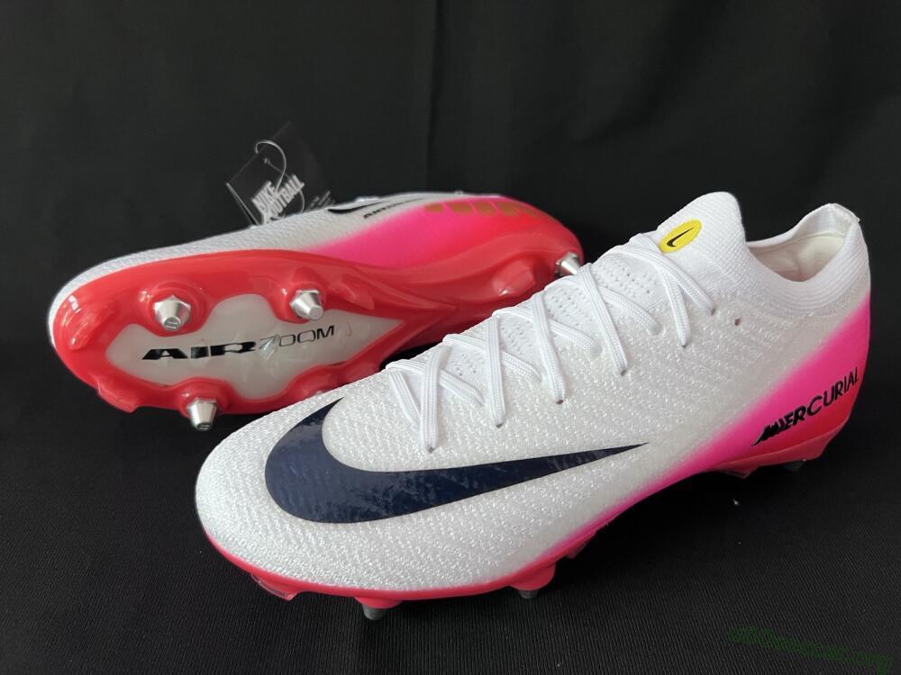 Nike Air Zoom Mercurial Vapor 16 Elite SG Football Boots - White/Black/Red