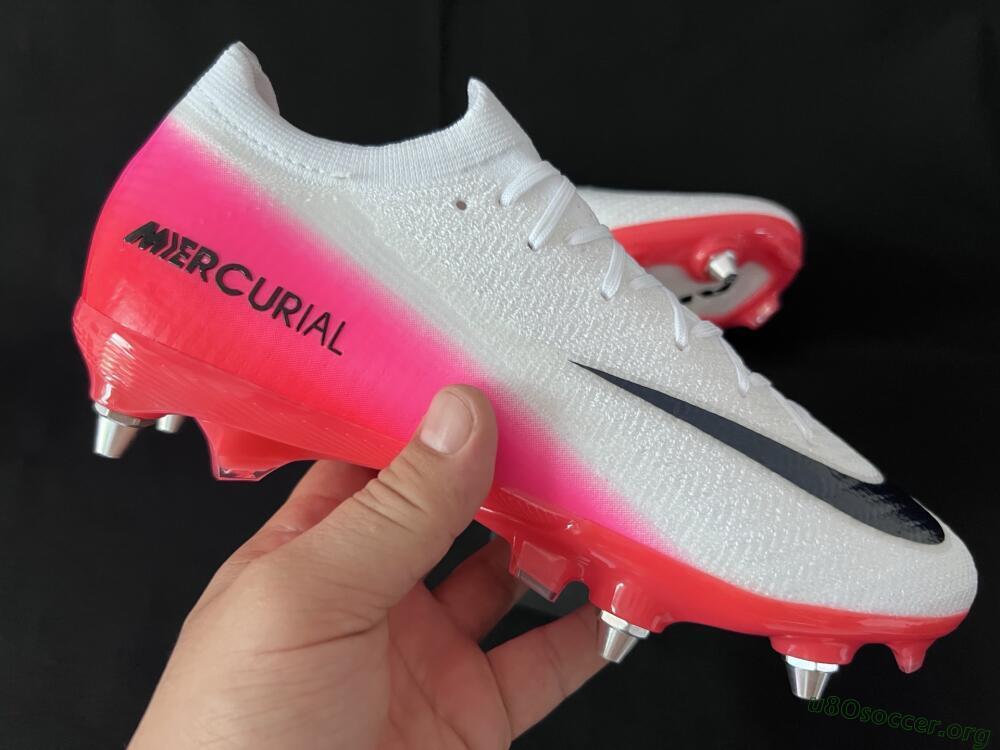 Nike Air Zoom Mercurial Vapor 16 Elite SG Football Boots - White/Black/Red