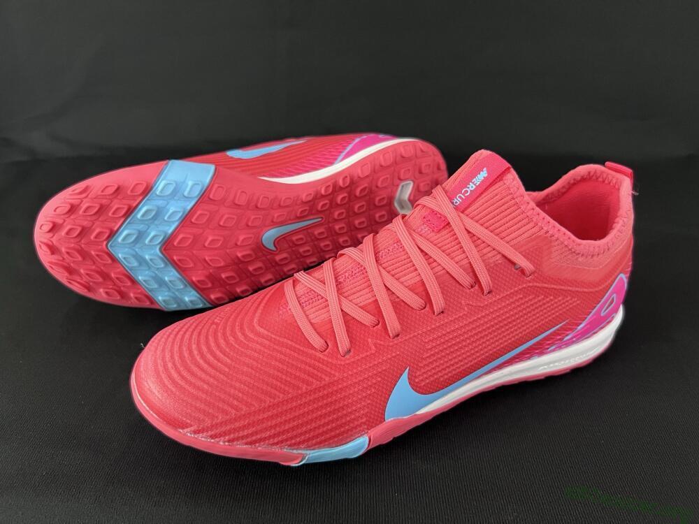 Nike Air Zoom Mercurial Vapor 16 Pro TF Football Shoes - Red/Jade/Pink