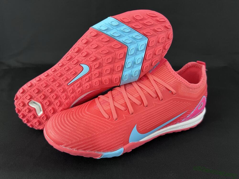 Nike Air Zoom Mercurial Vapor 16 Pro TF Football Shoes - Red/Jade/Pink