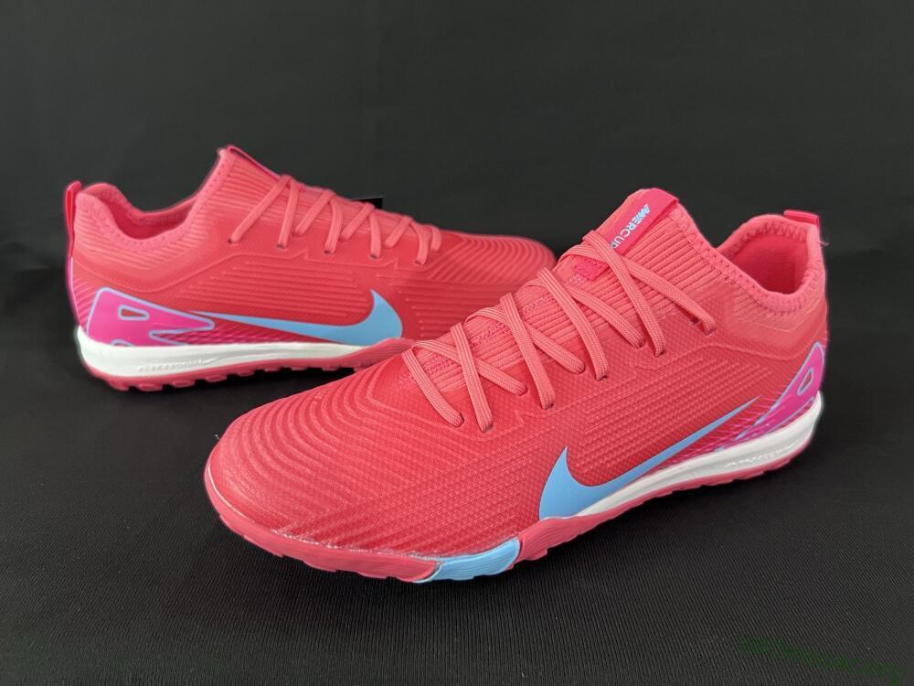 Nike Air Zoom Mercurial Vapor 16 Pro TF Football Shoes - Red/Jade/Pink