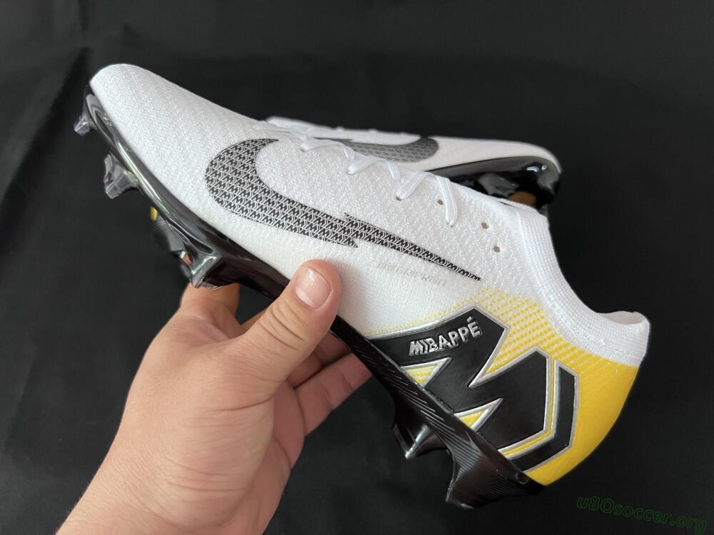 KM x Nike Air Zoom Mercurial Vapor 16 Elite FG Football Boots - White/Black/Yellow