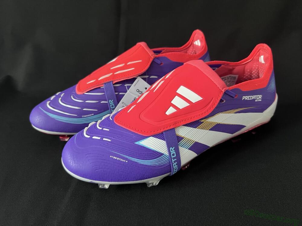 Adidas Predator 25 Elite Foldover Tongue FG Football Boots - Blue/White/Red