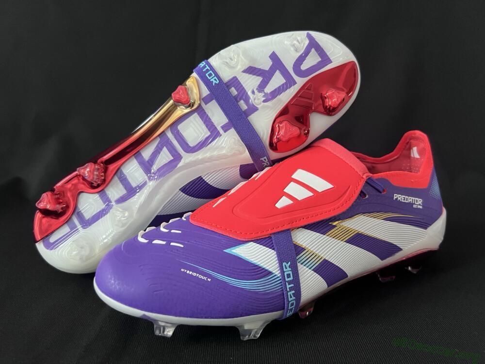 Adidas Predator 25 Elite Foldover Tongue FG Football Boots - Blue/White/Red
