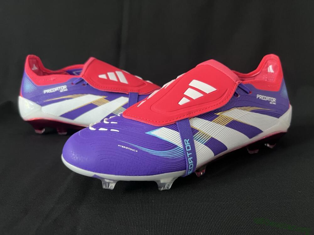 Adidas Predator 25 Elite Foldover Tongue FG Football Boots - Blue/White/Red