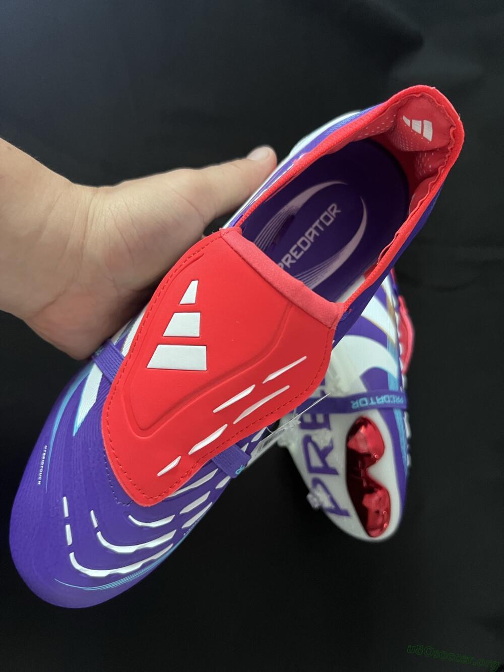 Adidas Predator 25 Elite Foldover Tongue FG Football Boots - Blue/White/Red