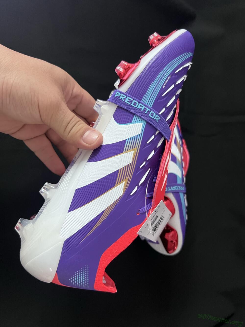 Adidas Predator 25 Elite Foldover Tongue FG Football Boots - Blue/White/Red