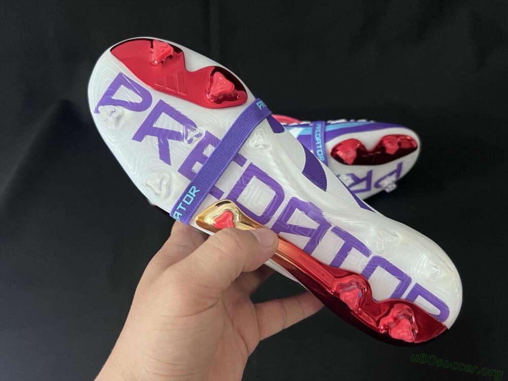 Adidas Predator 25 Elite Foldover Tongue FG Football Boots - Blue/White/Red