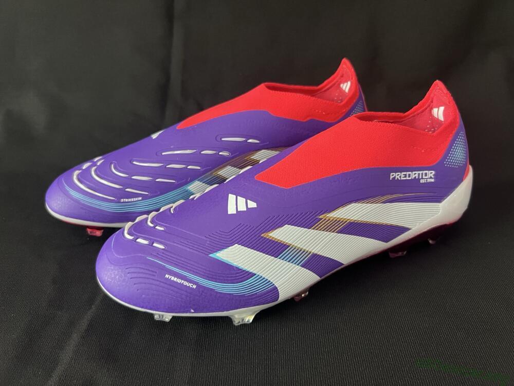 Adidas Predator 25 Elite Laceless FG Football Boots - Blue/White/Red
