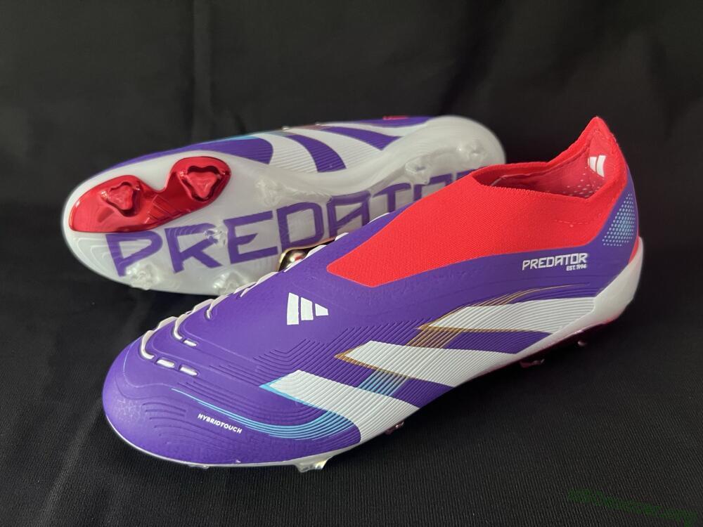 Adidas Predator 25 Elite Laceless FG Football Boots - Blue/White/Red