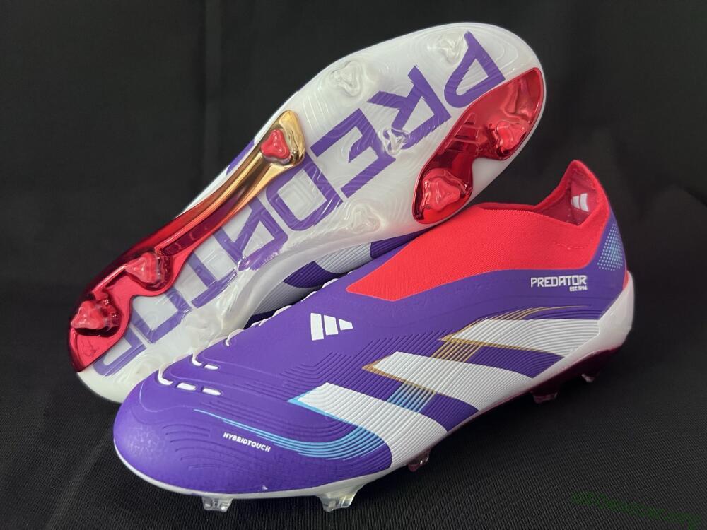 Adidas Predator 25 Elite Laceless FG Football Boots - Blue/White/Red