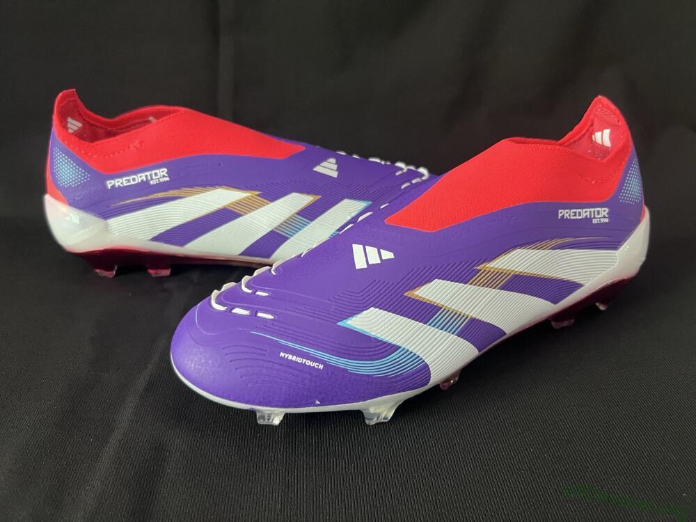Adidas Predator 25 Elite Laceless FG Football Boots - Blue/White/Red